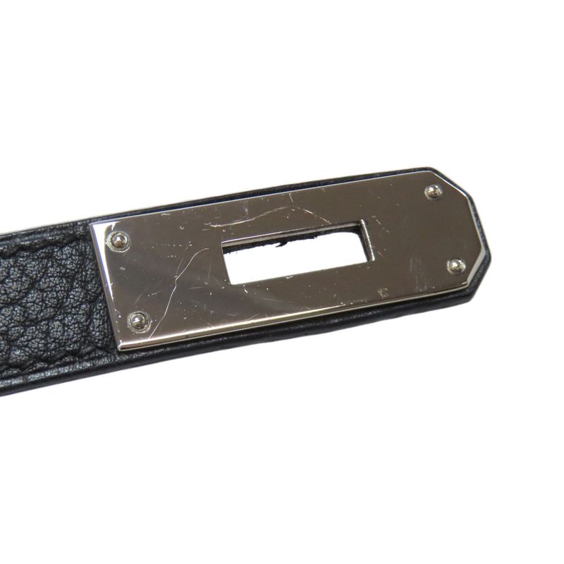 Hermes Kelly 32 Outer Stitch Silver Hardware Handbag Fjord Women