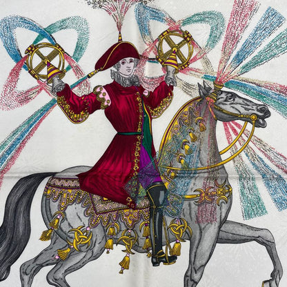 Hermes 150 Years Limited Edition 1987 Carré 90 FEUX D'artifice Fire Of Skill