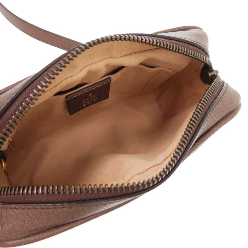 Gucci X Disney Donald 648124 GG Supreme PVC Leather Brown Shoulder Bag 1307