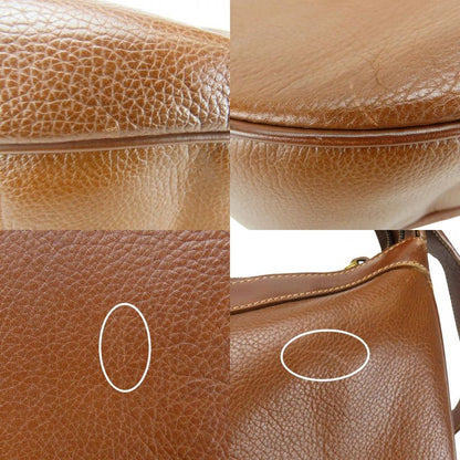 Gucci Shoulder Bag 001.104.0931 Leather Brown Gold Hardware Casual Large