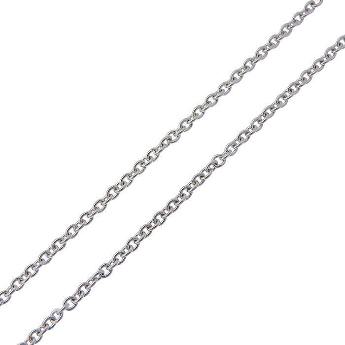 Bvlgari Bulgari Greek Cross Diamond Necklace 18K White Gold 750 White Gold