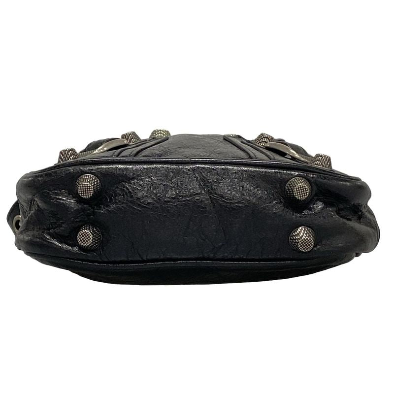 Balenciaga Shoulder Bag Le Cagor Crossbody Bag 719065 Black Lambskin