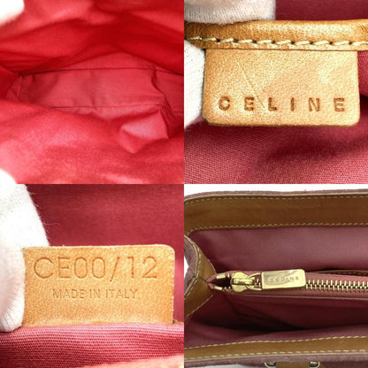 Celine Handbag Tote Bag C Macadam Suede Leather Pink Women's