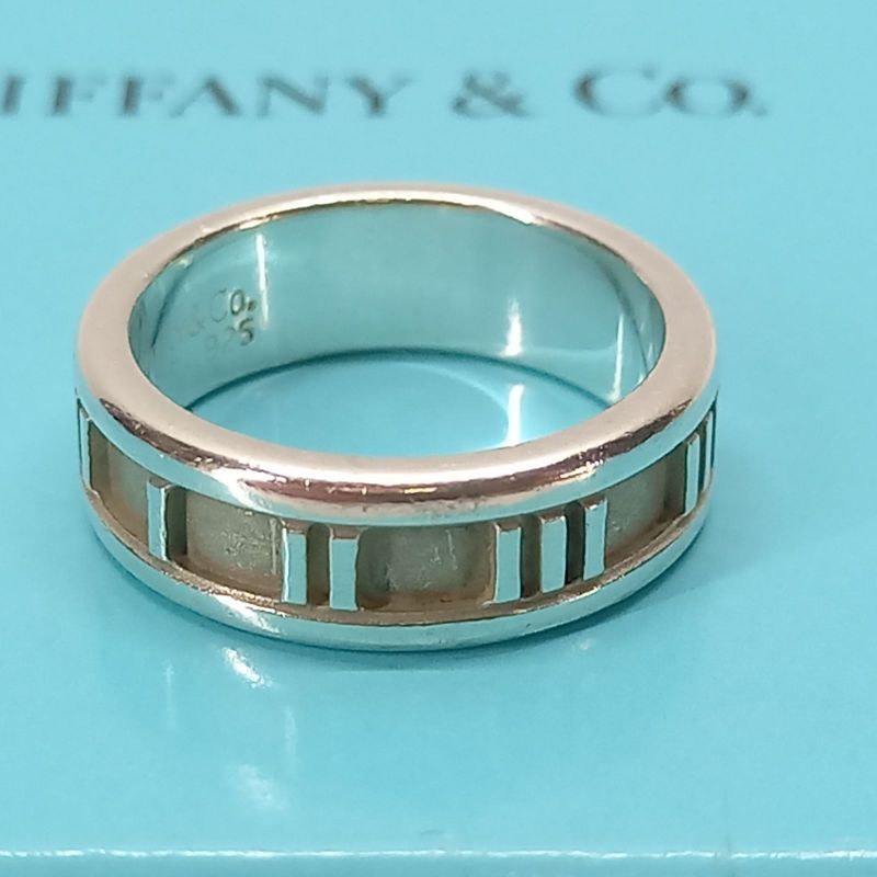 Size 12 6mm (0.24in) Atlas Ring 925 Silver Tiffany &co