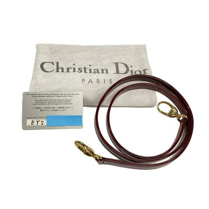 Dior/christian Dior Handbag Lady Dior Mini Bag/trotter Bordeaux Gold Hardware