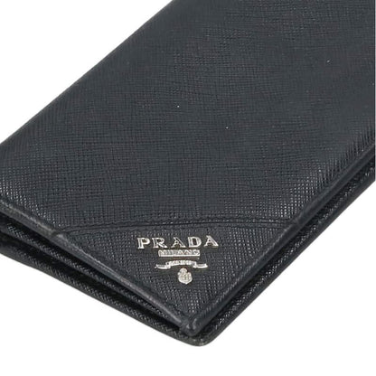Prada 2mv836 Saffiano Leather 2 Fold Long Wallet For Men