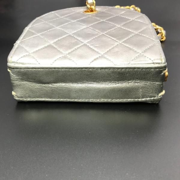 Chanel Pouch Chain Shoulder Bag Silver
