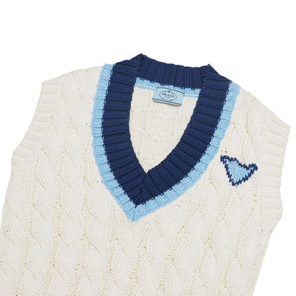 Prada Vest Size 36 Cable Knit V-neck Tilden Knit Vest Made In Italy 20241230