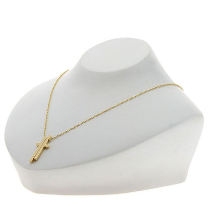 Gucci Separate Cross Necklace 18K Yellow Gold Ladies
