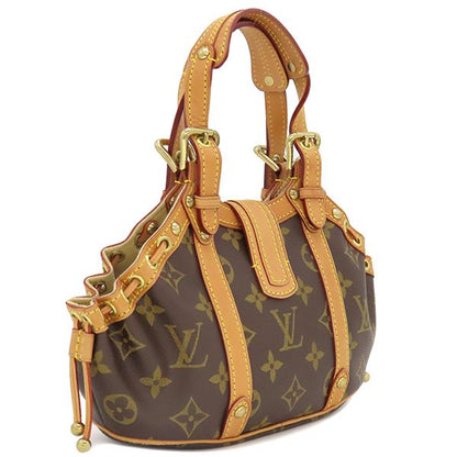 Louis Vuitton Handbag Tedda PM Monogram Canvas Monogram Gold Hardware Brown
