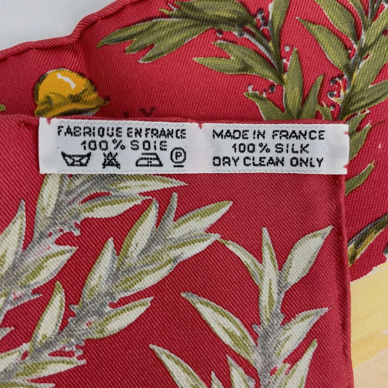 Hermes Carre 45 Chantilly Chien Ti Racecourse Red And Multicolor 100% Silk Scarf