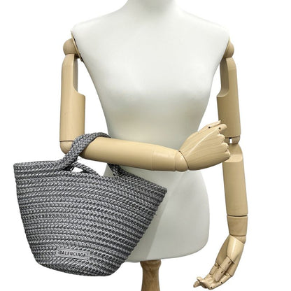 Balenciaga Bag Ladies Brand Handbag Shoulder Bag 2way Nylon Ibiza Small Gray