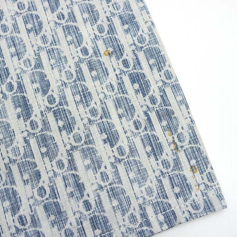 Dior Cotton Pants Oblique Size 30 Blue