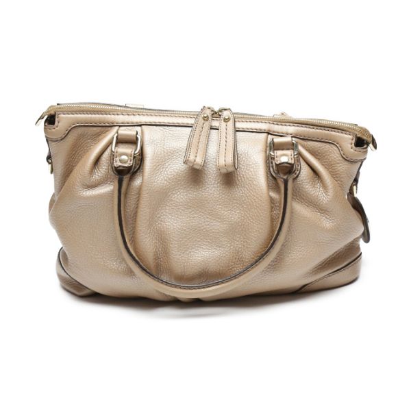 Gucci 247902 WG Leather 2WAY Bag With Shoulder Strap Crossbody Handbag Gucci