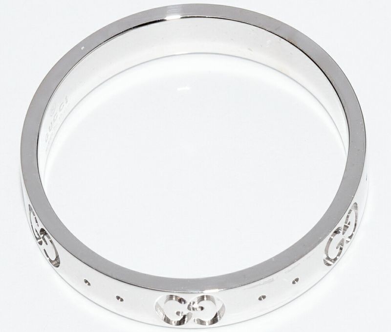 Gucci Rings 18K White Gold Iconic Ring