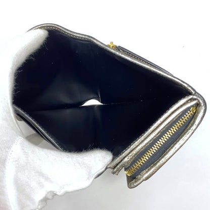 Loewe Fold Wallet Ec22896 Silver Anagram Vintage