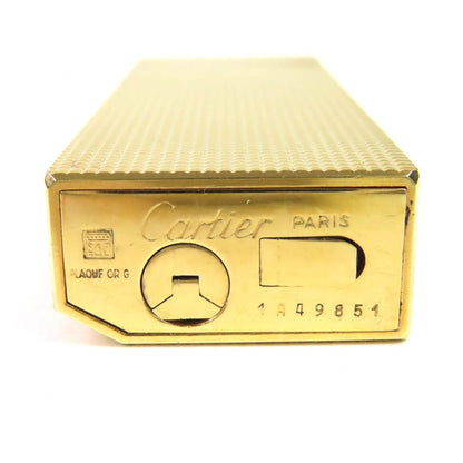 Cartier Pentagonal Roller Gas Cigarette Lighter Gold Men's Confirmed Ignition