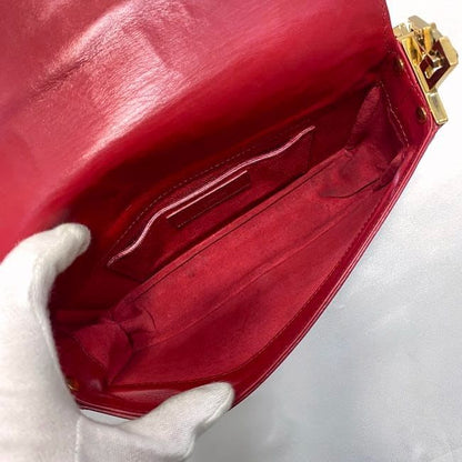 Saint Laurent Semi Shoulder Bag Red Chain
