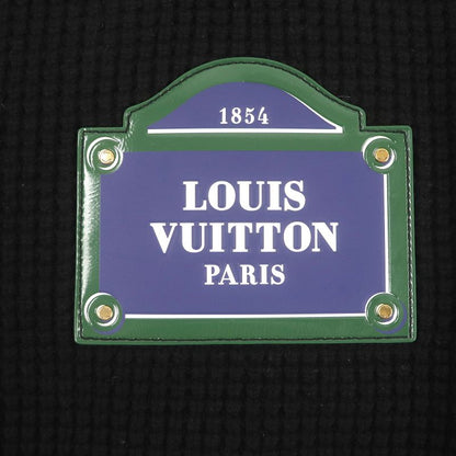 Louis Vuitton 23AW LV Street Sign Cashmere Blend Logo Patch Waffle Knit