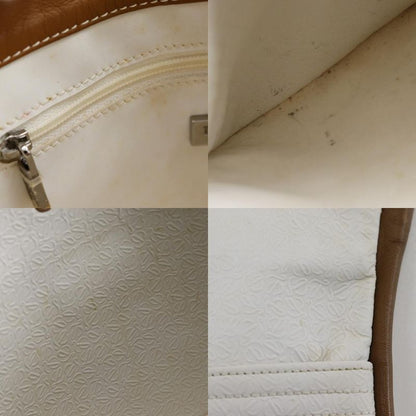 Loewe Anagram Pvc×leather White Unisex Shoulder Bag