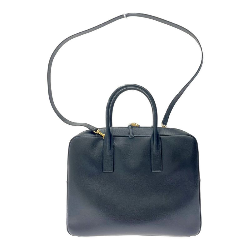 Saint Laurent Paris 342605 Leather Classic Museum 2-Way Business Bag Black