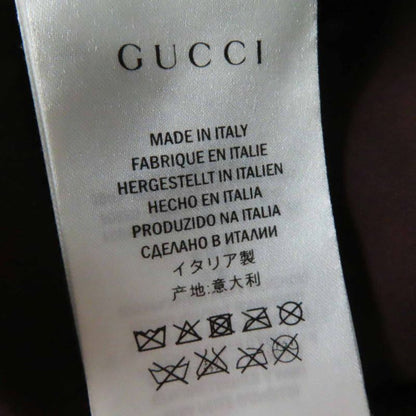 Gucci 410797 Lamb Leather 100% Silk Lining Horsebit Skirt Brown Gold Hardware