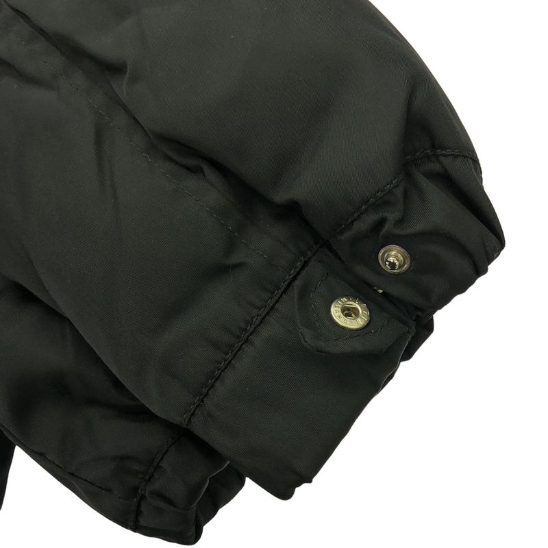 Prada Vintage Nylon Padded Half Coat Jacket Black S