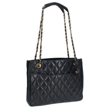 Chanel Matelasse Chain Shoulder Tote Bag With Coco Mark Charm Women