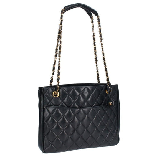 Chanel Matelasse Chain Shoulder Tote Bag With Coco Mark Charm Women