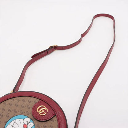 Gucci X Doraemon Collaboration Micro GG Leather Shoulder Bag Crossbody 625216