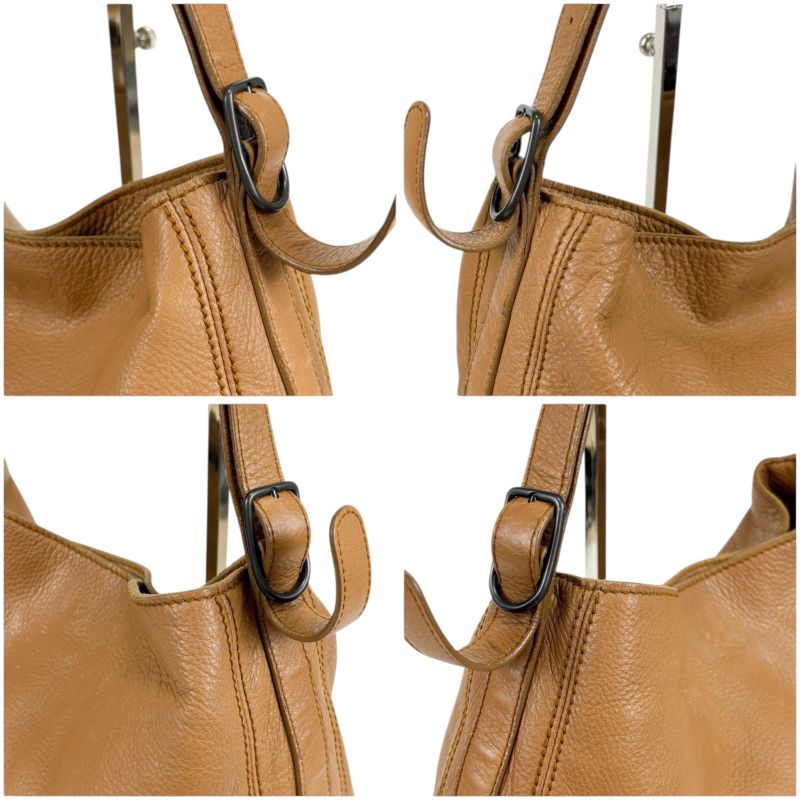 Bottega Veneta One Shoulder Bag Leather Beige Hobo Soho Shoulder