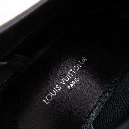 Louis Vuitton Academy Line Leather Shoes Black 34.5 With Box And Storage Bag