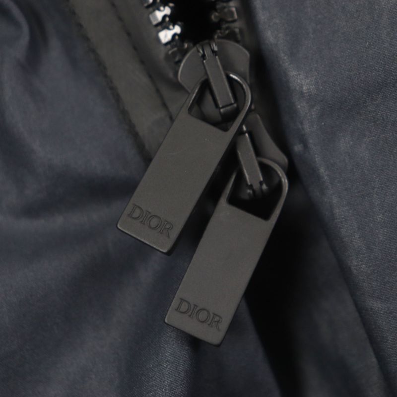  DIOR Homme 293c286a5573 Logo Part Zip Up Tailored Jacket Navy 44 Made In