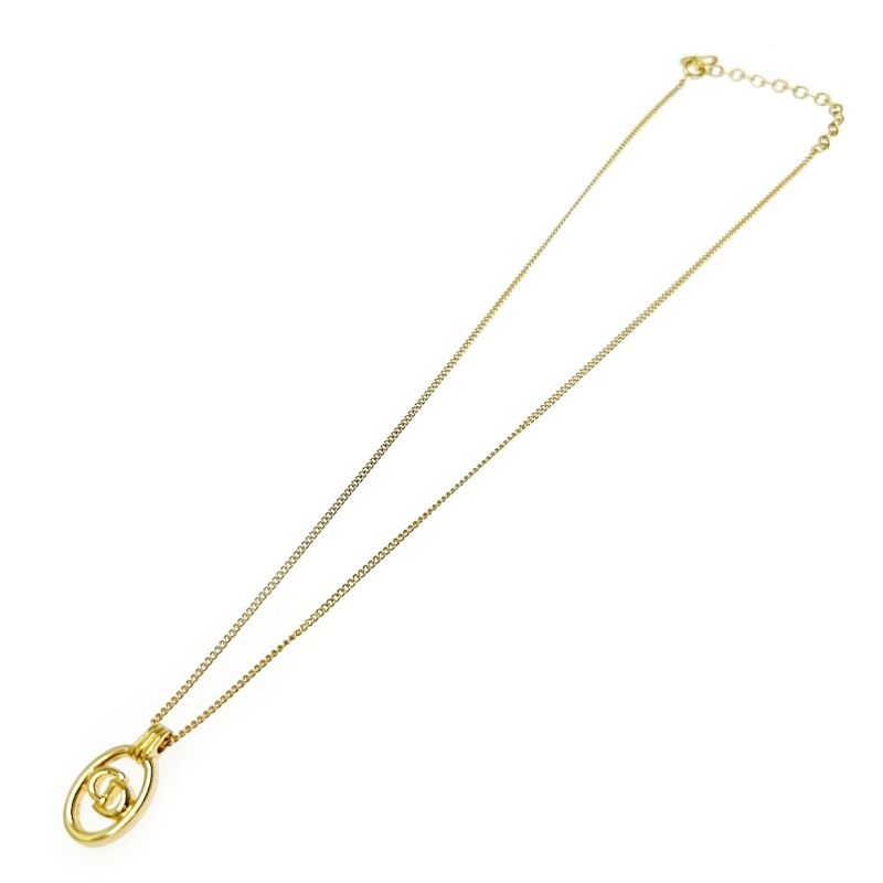 Christian Dior GP CD Logo Oval Necklace Women's 331715 Necklace