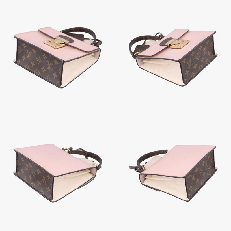 Louis Vuitton Sprung Street PM Rose Ballerine Vernis ×monogram Canvas M90468nz31