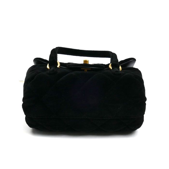 Chanel Velvet Mini Beau Ring 2024 VIP Christmas Gift 2 Way Shoulder Bag Black
