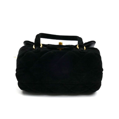 Chanel Velvet Mini Beau Ring 2024 VIP Christmas Gift 2 Way Shoulder Bag Black
