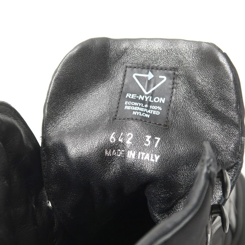 2022awPrada Macro HIGH TOP Sneakers Size 37 High Cut Triangle Logo Re-nylon