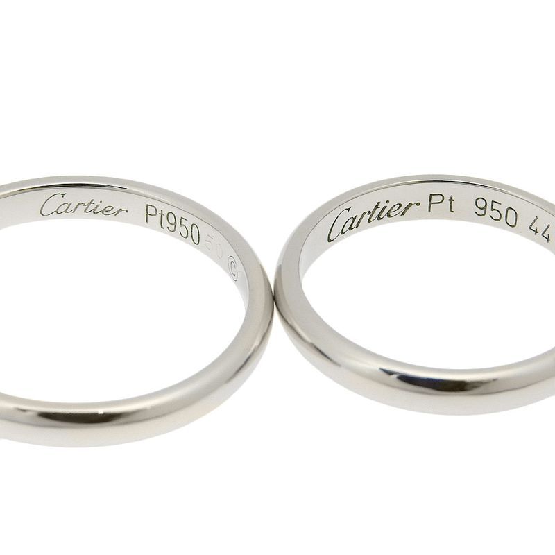 Cartier Wedding Ring Pair Set Of 2 1P Diamond B4057748 Pt950platinum Unisex G