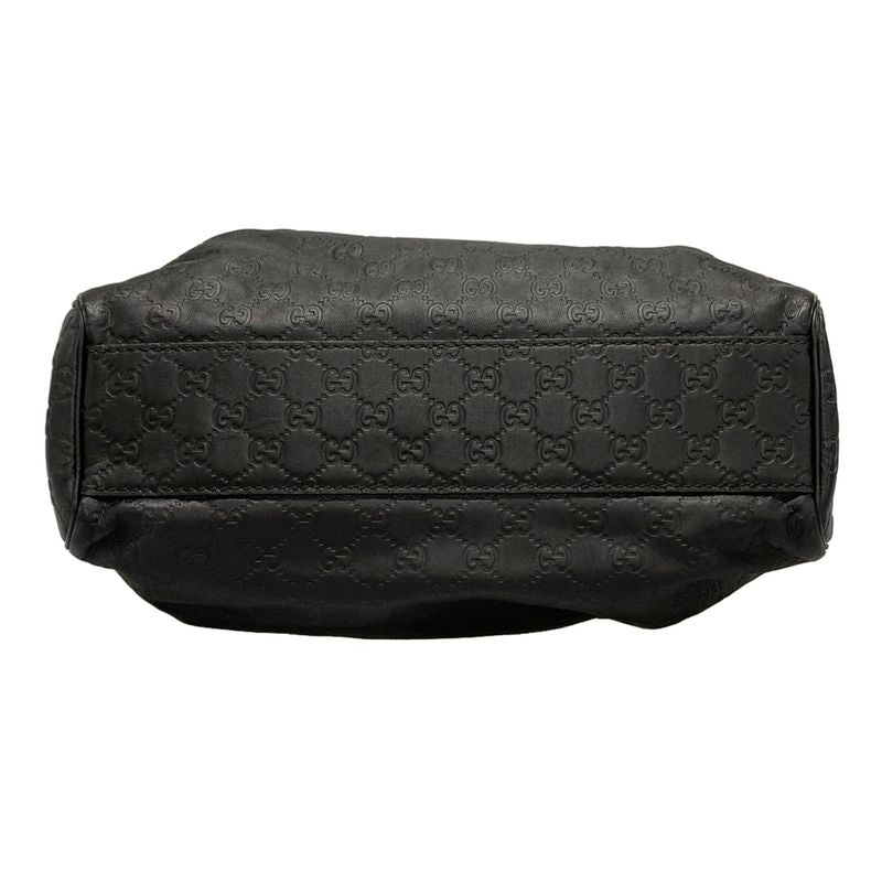 Gucci Tote Bag Sookie/shima Line 211944 Black Leather