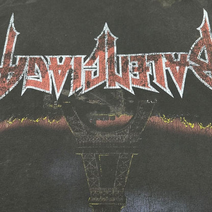 Balenciaga 23ss Paris Moon Upside Down Destroyed Print Oversize D T-Shirt 698811