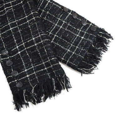 Chanel 2008 Cruise Tweed Jacket and Skirt Setup P32193v22147 P32374v22147 Black