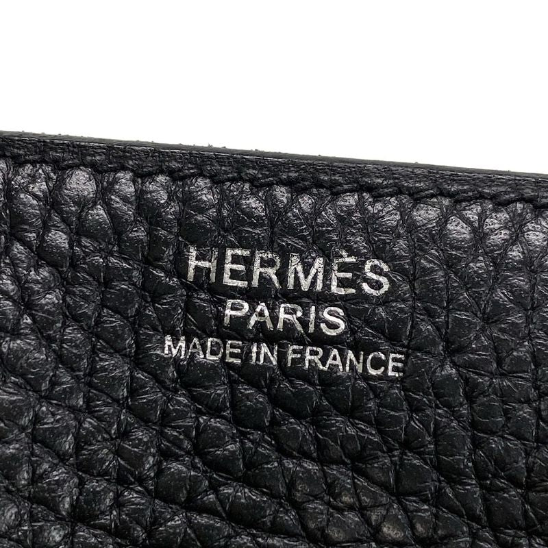 Hermes Shoulder Bag Lindy 30 Black Silver Hardware
