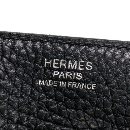 Hermes Shoulder Bag Lindy 30 Black Silver Hardware