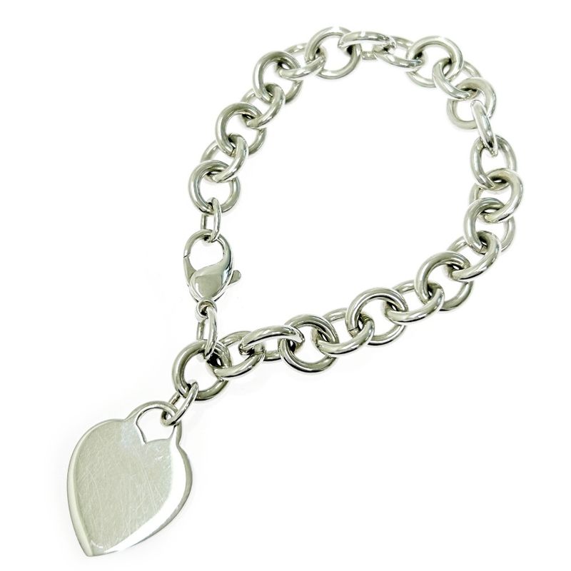 Tiffany & Co Tiffany & Co Silver Heart Tag Bracelet 34.5g 925 Engraved 342636