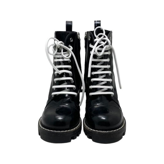 Louis Vuitton Star Trail Ankle Boots 35 1 2 Black White Logo Line Louis Vuitton