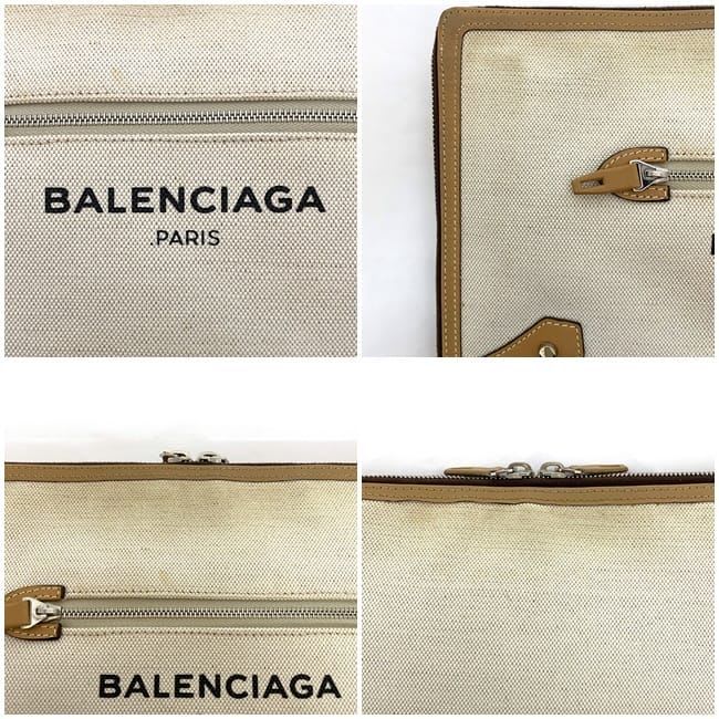 Balenciaga Clutch Bag Beige Natural