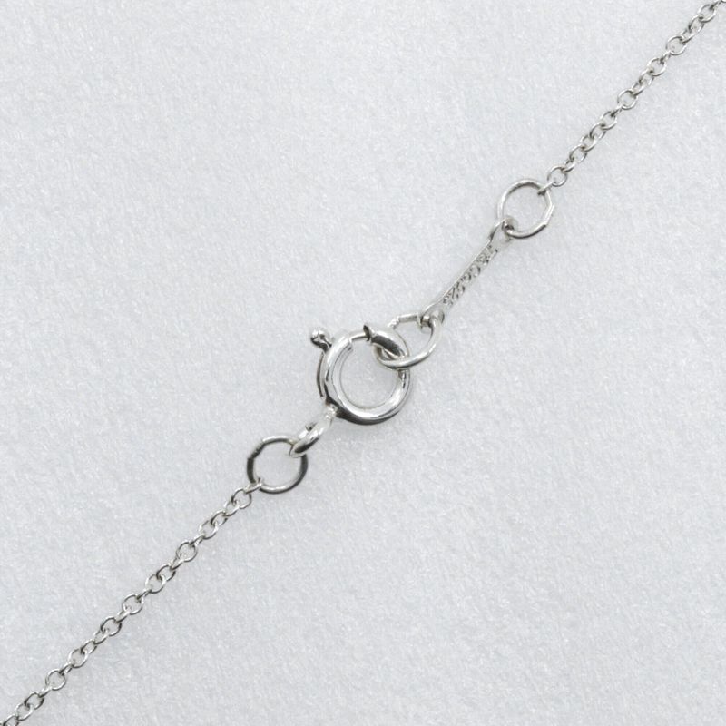 Tiffany & Co Double Rubbing Heart Paloma Picasso 925 Silver Ladies 4.4g Necklace