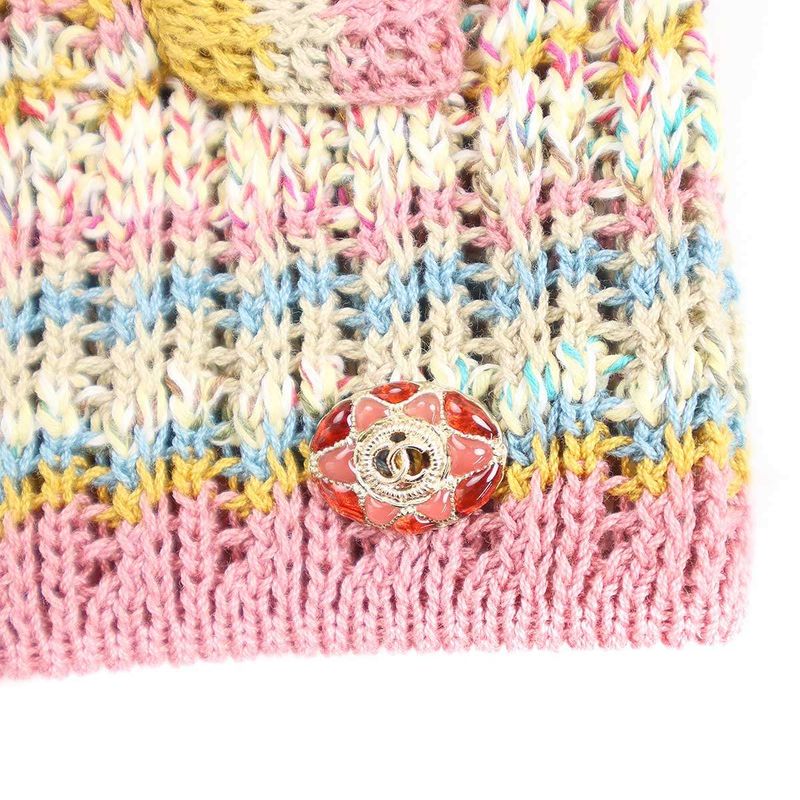 Chanel Multicolor Knit Riders Jacket P55716k07317 Mix 36