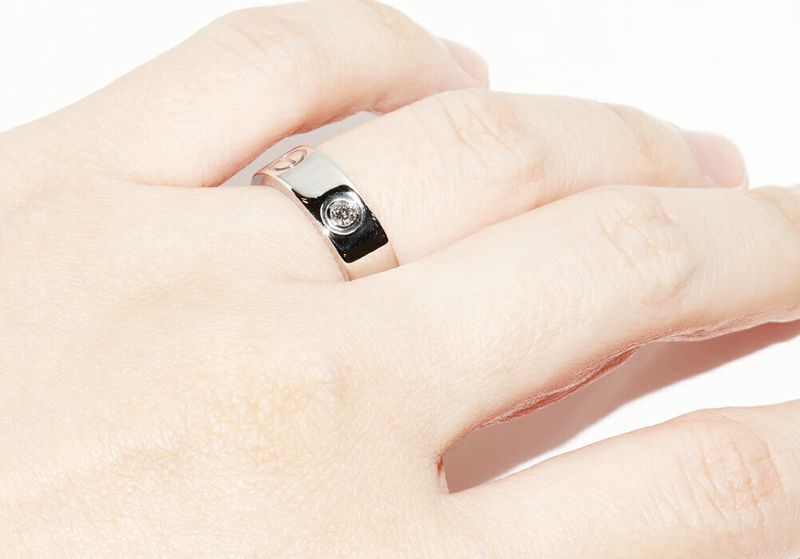 Cartier Ring Pt950 Diamond 1p(007ct) Love Ring B40467